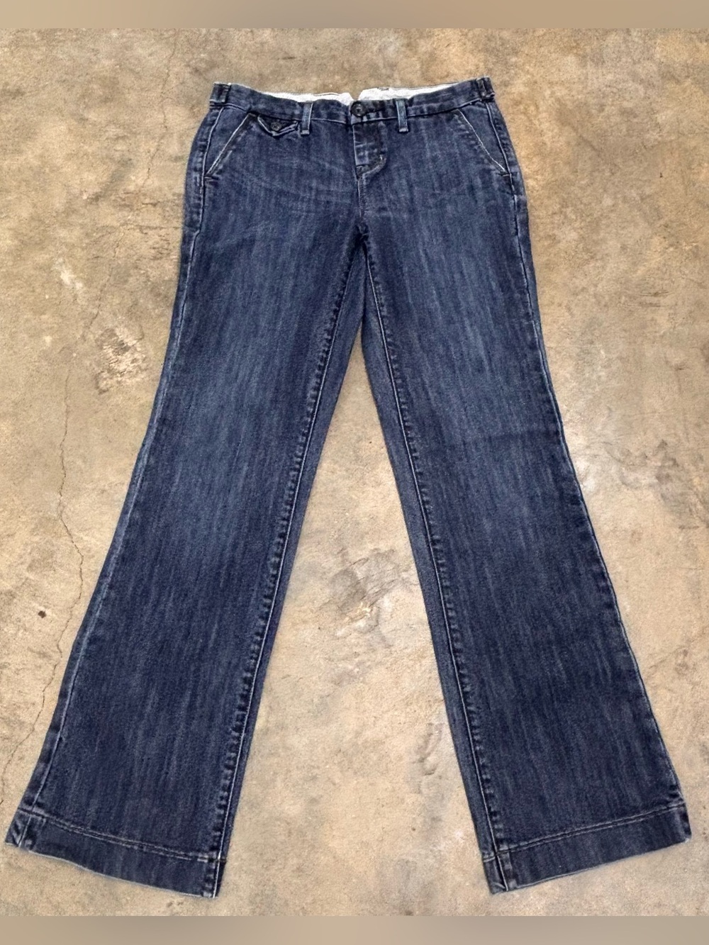 Gap 1969 Limited Edition Wide Leg Flare Jeans Trouser Dark Wash Womens 2 Y2K